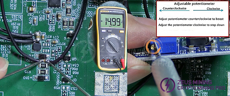 使用 MT3608 28V 可调升压模块修复 ASIC 矿机算力板上损坏的升压电路 第7张 使用 MT3608 28V 可调升压模块修复 ASIC 矿机算力板上损坏的升压电路 第7张