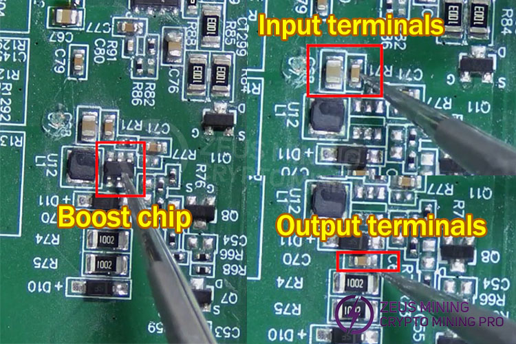 使用 MT3608 28V 可调升压模块维修 ASIC 矿机算力板损坏的升压电路 第2张